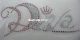 Hotfix Bügelbild Strass edle Schrift DIVA mit Krönchen 120306
