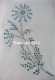 Hotfix Strass Bügelbild Blüte Blume Aqua 120617