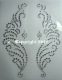 Hotfix Bügelbild Strass 2 Ornamente Ranken 121018