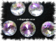 Aufnähsteine Rund ca. 12mm AB Crystal irisierend 15 Stück