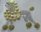 Bügelbild Strass Hund Pudel Crystal/Gold 130131