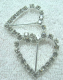 Strass Gleiter Herz klein 17 mm silber gefasst