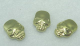 10 Hotfix Bügelnieten Nieten Totenkopf Gold