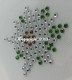 Hotfix Strass Bügelbild 1 süßes kleines Edelweiss 120924