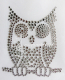 Strass Bügelbild Applikation Kleine Eule Kauz Crystal 130609