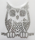 Strass Bügelbild Applikation Kleine Eule Kauz Crystal 130609