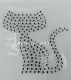 Hotfix Bügelbild Strass Katze Kätzchen 130503-05