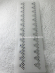 Strass Bügelbild Borte Ranke – Hotfix Strass-Applikation 27 × 2 cm Crystal oder AB