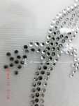 Strassmotiv Echsen – 3er Set Crystal & Black Diamond Hotfix