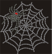 Hotfix Strass Bügelbild Spinne im Netz Spider Spinnennetz 141001