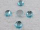 Aufnähsteine in 12 mm rund Farbe Hellblau 15 Stück