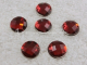 Aufnähsteine rund 12mm Rot