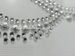 Strass Bügelbild Maske – Fasching & Karneval Crystal-Silber