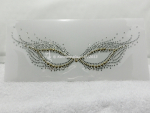 Strass Bügelbild Maske Venedig – Karneval Crystal-Gold