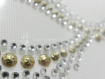Strass Bügelbild Maske Venedig – Karneval Crystal-Gold