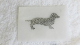 Hotfix Strass Bügelbild Bügelmotiv Hund Tekel Dackel 170202