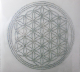 Hotfix Strass Bügelbild Blume des Lebens Yoga Lebensblume 140115 AB Crystal