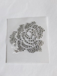 Hotfix Strass Bügelbild Kleine Rose – Strassmotiv 130326