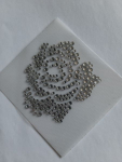 Hotfix Strass Bügelbild Kleine Rose – Strassmotiv 130326