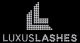 Strasslogo „Luxux Lashes“ – exklusives Beauty-Design zum Aufbügeln