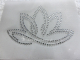 Hotfix Strass Bügelbild Lotusblüte – Edle Strass Applikation Lotus Motiv 191019