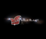 Strass Bügelbild Kölle Alaaf mit Schiffchen – Karneval Hotfix Motiv (12 × 4 cm)