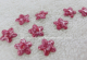 Hotfiix Nailheads 25 Blüte Marble Rot