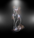 Edle Katze XXL Hotfix Strass Bügelbild Motiv Edle Katze Applikation Bügelmotiv 190609