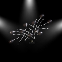 Hotfix Strass Bügelbild Applikation Motiv Ranke SS8 Crystal Strasssteinen 121231