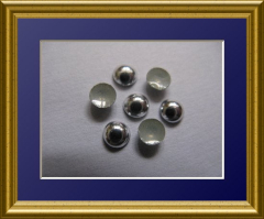 720 Dome Studs Silber Hochglanz 2mm