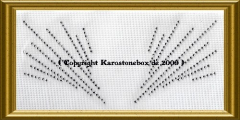 Hotfix Bügelbild Strass Ornament Abstrakt 2 100829