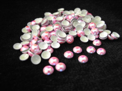 360 Dome Studs 4mm Pink Irisierend