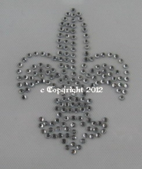 Bügelmotiv Strass französische Lilie 120106 SS10