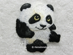 1A qualtiät`s Patch Applikation Hotfix Bügelbild süßes Panda Baby