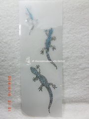 Bügelbilder Strass 3 Echsen 131007 Aquamarin