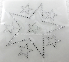 Hotfix Bügelbild Strass Stern 1 + 6 101120