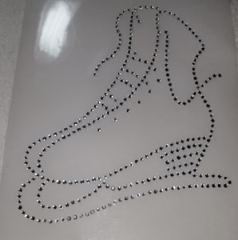 Hotfix Strass Bügelbild 1 Schlittschuh Eistanz 141216