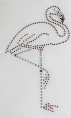 Strass Bügelbild Applikation Flamingo Strass 190517