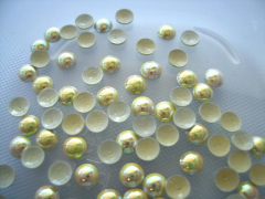 360 Dome Studs 4 mm AB Gelb Irisierend