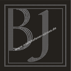 Strasslogo Beate Johnen Kosmetik – Beauty Logo aus Strass Referenz