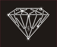 Hotfix Strass Bügelbild Diamant klein 210506