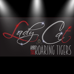 Lady Cat and the Roaring Tigers - Strass Logo UNVERKÄUFLICHES MUSTER