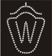 Strass Brandzeichen Westfalen 11 cm – Hotfix Bügelbild